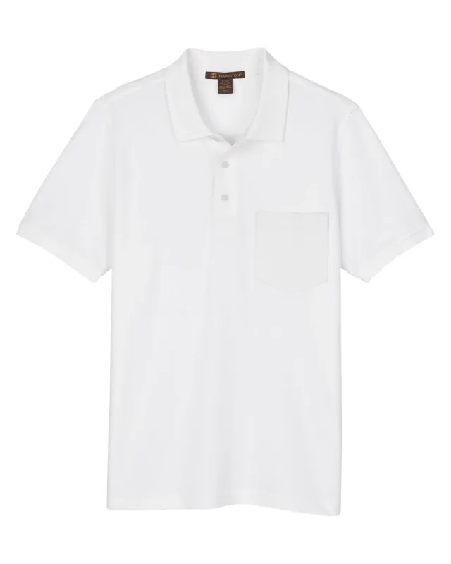 Harriton Men's Valiant Cotton Snag Protect Pocket Polo — view 33