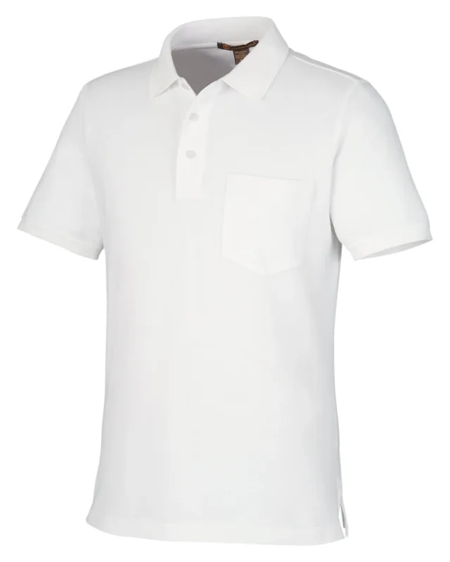 Harriton Men's Valiant Cotton Snag Protect Pocket Polo — view 36