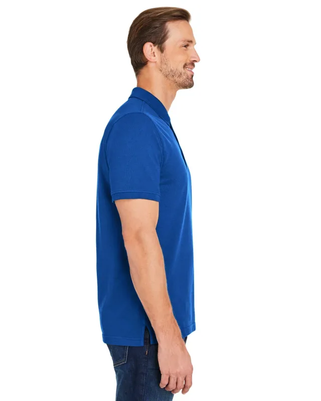 Harriton Men's Valiant Cotton Snag Protect Polo — view 10