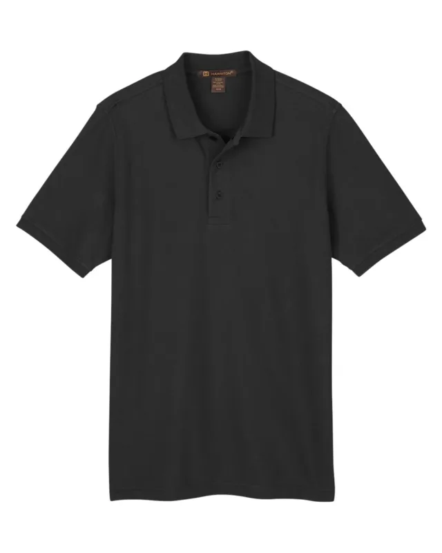 Harriton Men's Valiant Cotton Snag Protect Polo — view 13