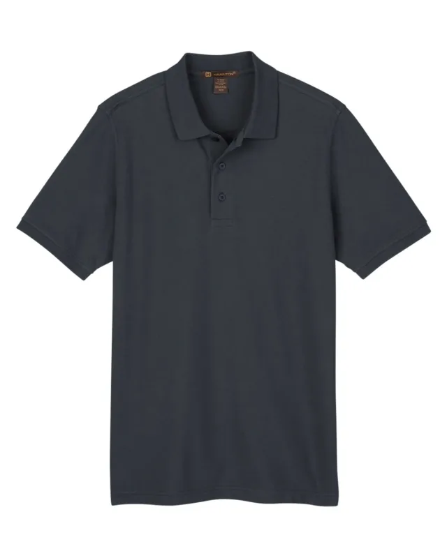 Harriton Men's Valiant Cotton Snag Protect Polo — view 23
