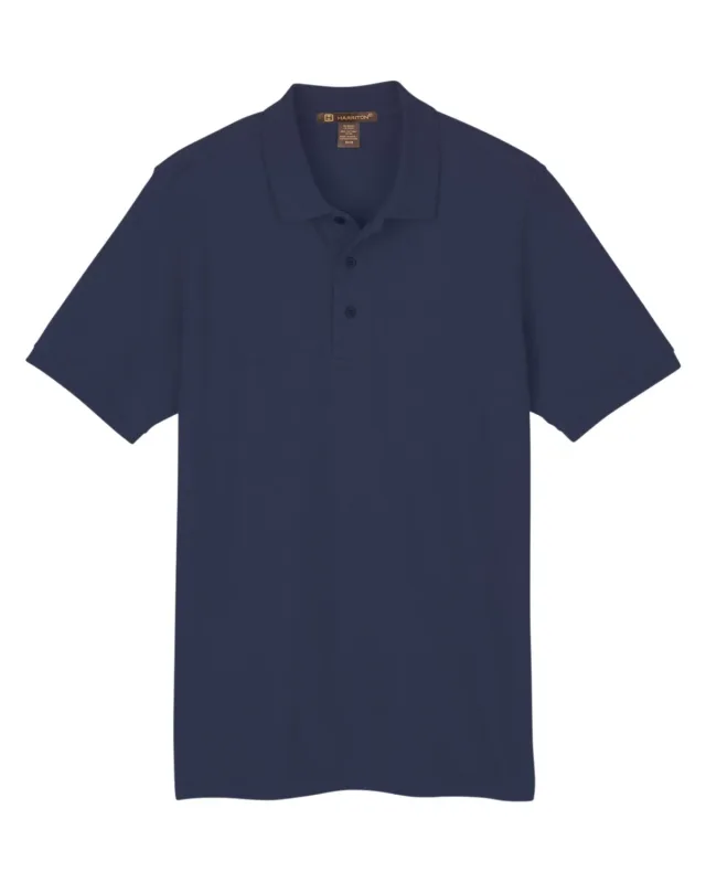 Harriton Men's Valiant Cotton Snag Protect Polo — view 33