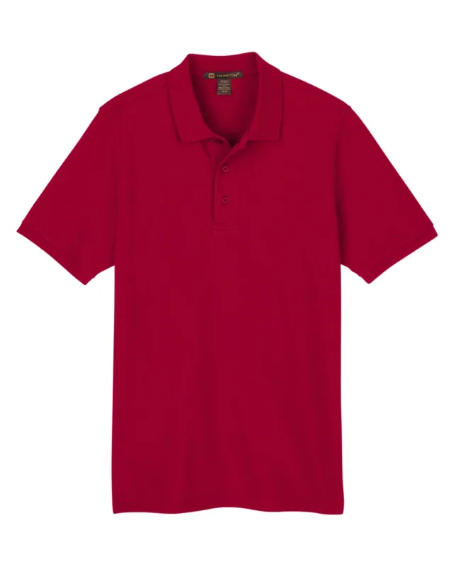 Harriton Men's Valiant Cotton Snag Protect Polo — view 43