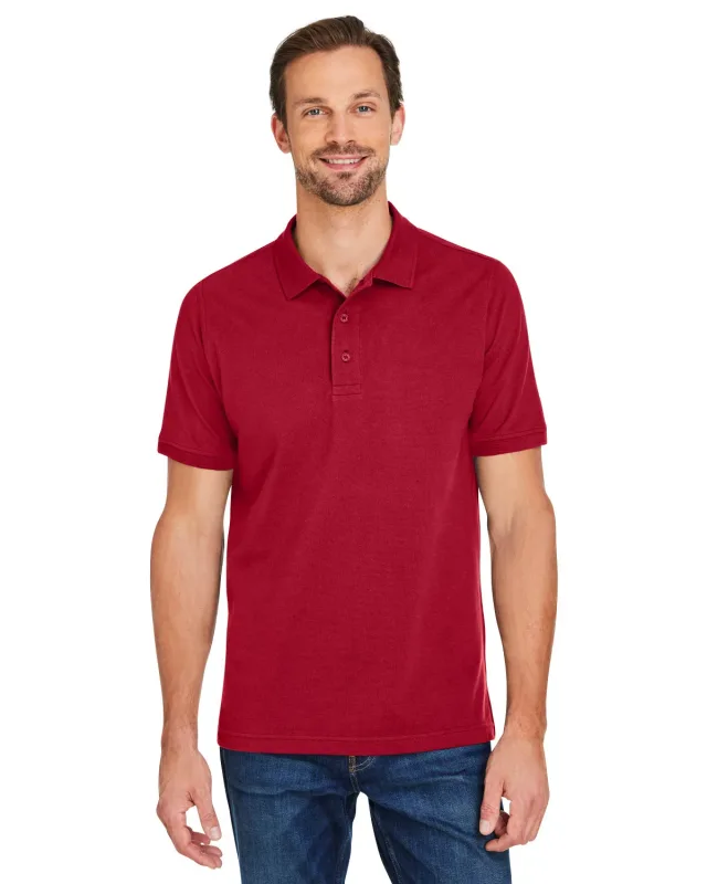 Harriton Men's Valiant Cotton Snag Protect Polo — view 44