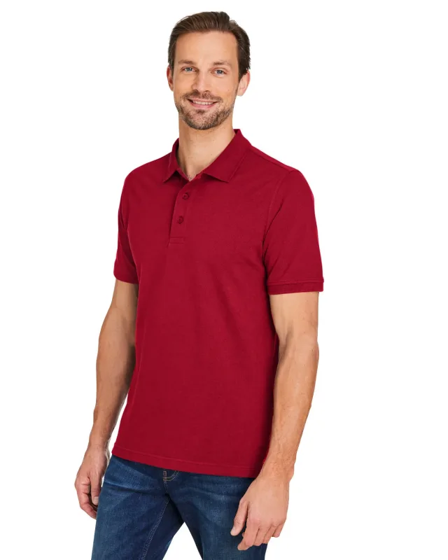 Harriton Men's Valiant Cotton Snag Protect Polo — view 49
