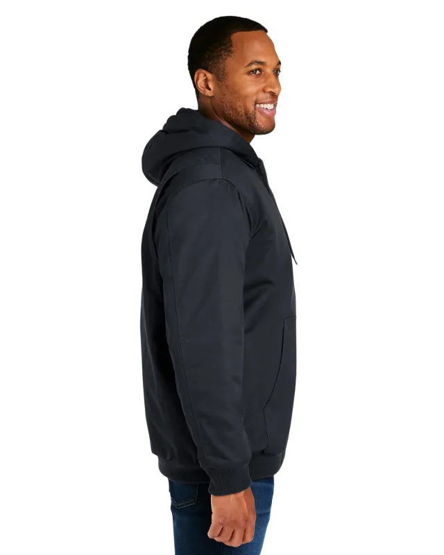 Harriton Unisex ClimaBloc® Heavyweight Hooded Full-Zip Jacket — view 20