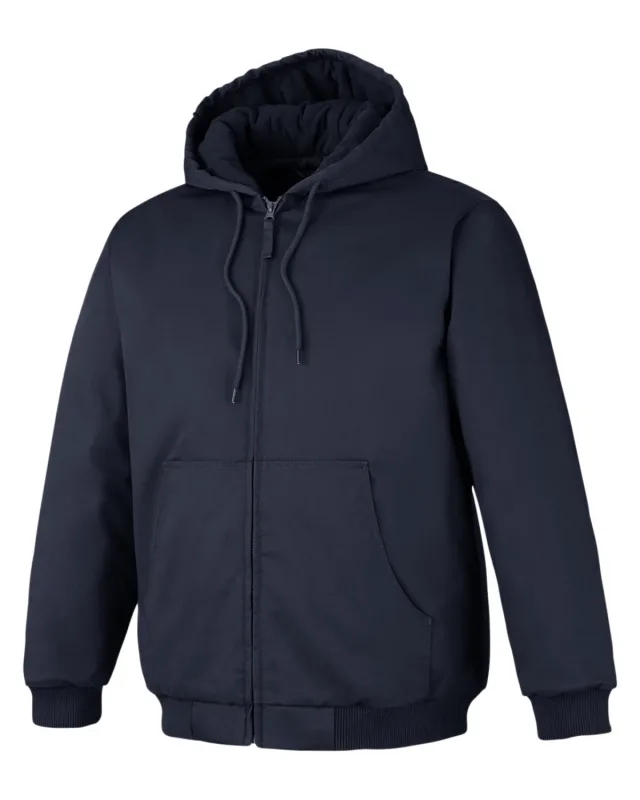 Harriton Unisex ClimaBloc® Heavyweight Hooded Full-Zip Jacket — view 26