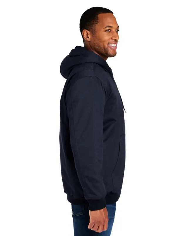 Harriton Unisex ClimaBloc® Heavyweight Hooded Full-Zip Jacket — view 30