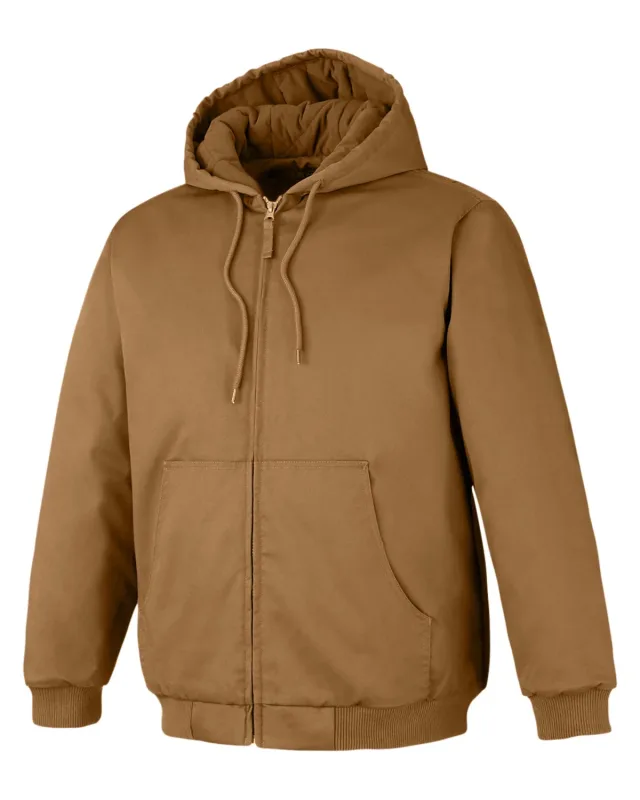 Harriton Unisex ClimaBloc® Heavyweight Hooded Full-Zip Jacket — view 36