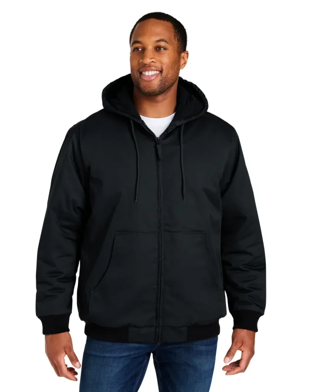 Harriton Unisex ClimaBloc® Heavyweight Hooded Full-Zip Jacket — view 4