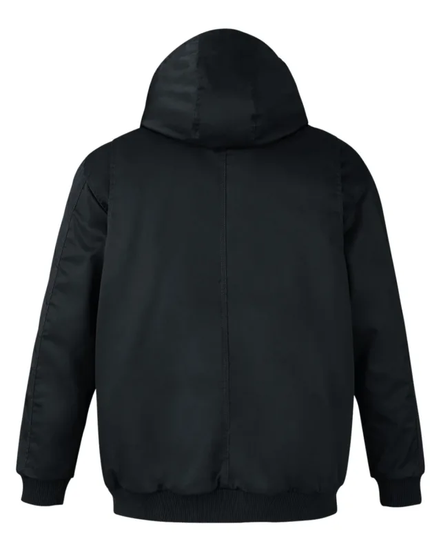 Harriton Unisex ClimaBloc® Heavyweight Hooded Full-Zip Jacket — view 5