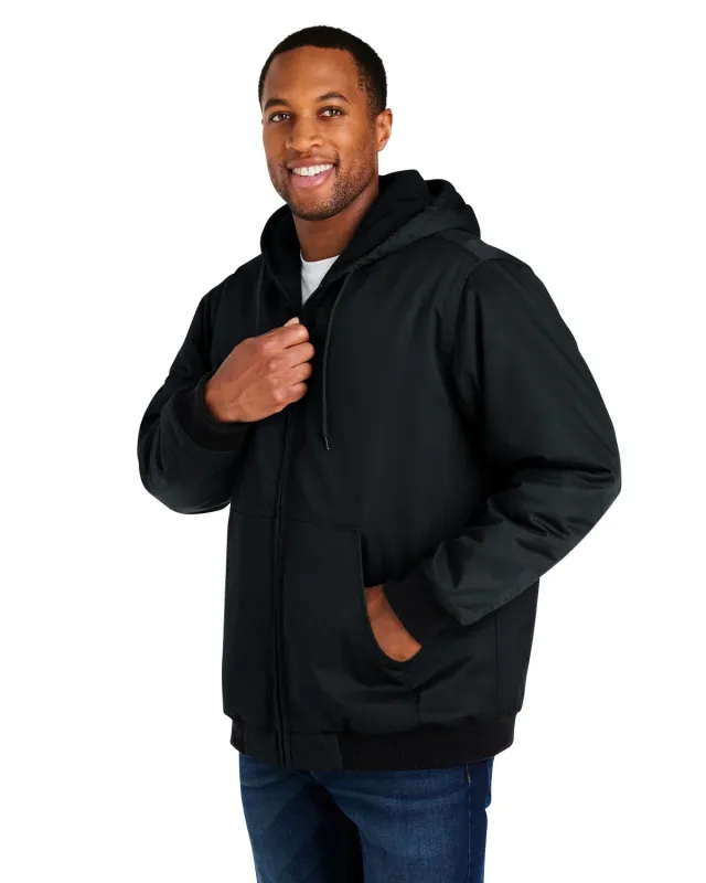 Harriton Unisex ClimaBloc® Heavyweight Hooded Full-Zip Jacket — view 9