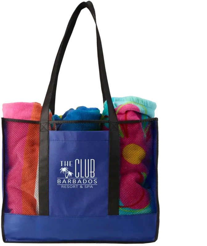 Custom Branded Non-Woven Beach Tote — view 3