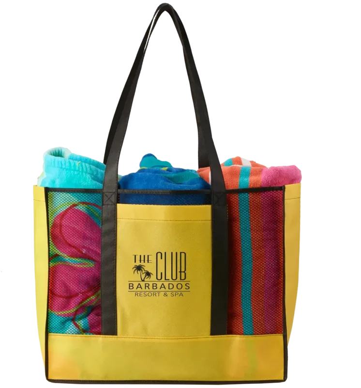 Custom Branded Non-Woven Beach Tote — view 4