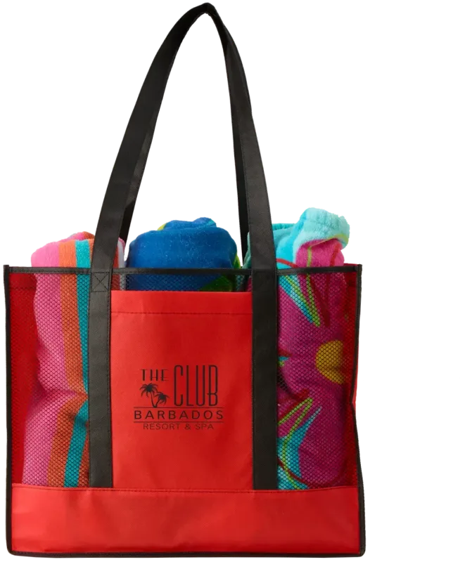 Custom Branded Non-Woven Beach Tote — view 5
