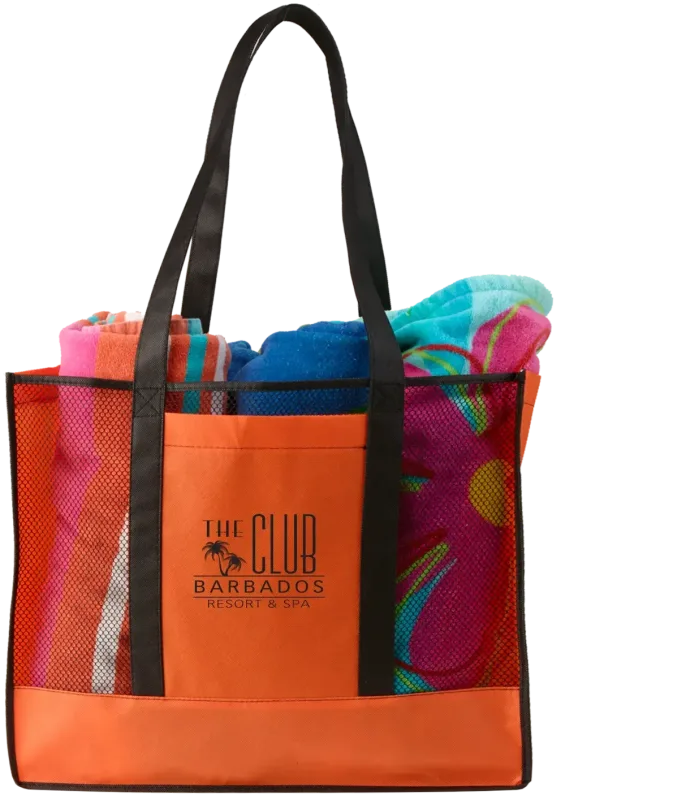 Custom Branded Non-Woven Beach Tote — view 6