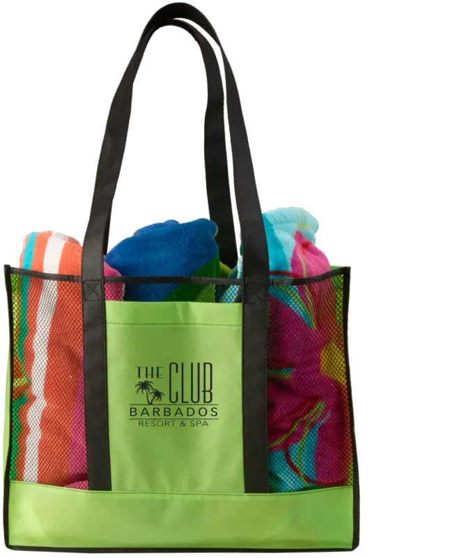 Custom Branded Non-Woven Beach Tote — view 7