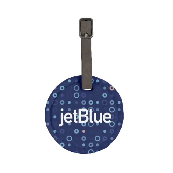 Hayes Dye-Sublimated Felt Round Luggage Tag