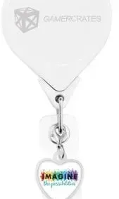 Customizable Badge Reel Charm — view 2