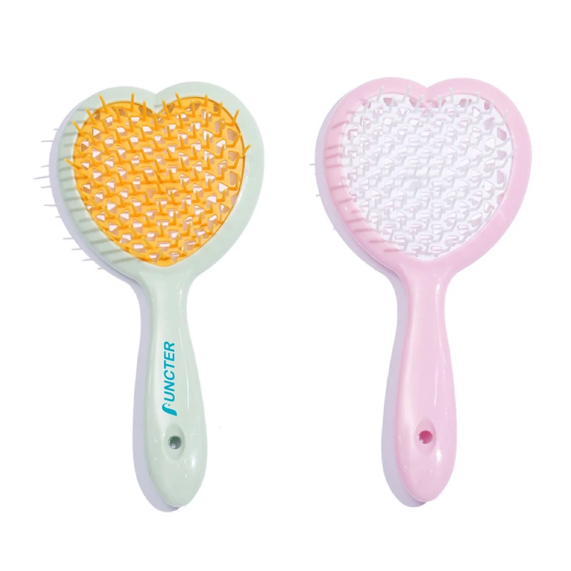 Heart Shape Vented Hair Brush Wet & Dry Styling Hair Brush