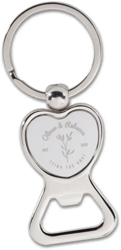 Custom Heart Keychain Opener — view 2