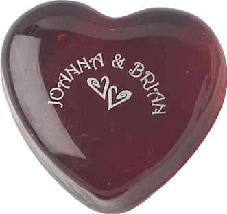 Promotional Heart Shaped Rock (red)