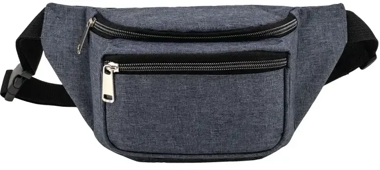 Custom Triple Zipper Fanny Pack — view 2
