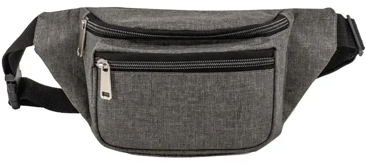 Custom Triple Zipper Fanny Pack — view 3