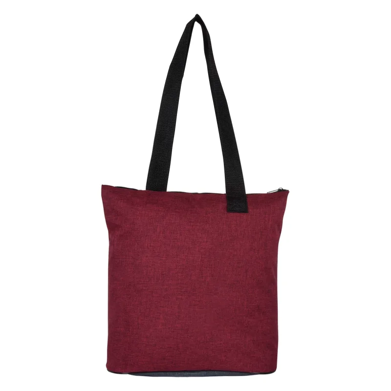 Custom Heathered Fun Tote Bag — view 10
