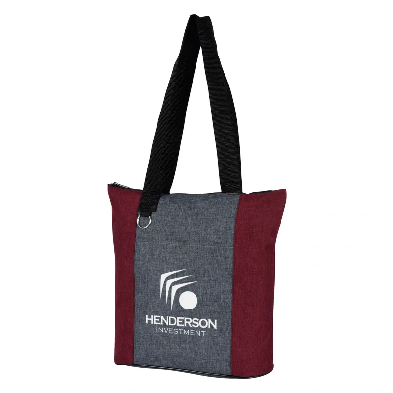 Custom Heathered Fun Tote Bag — view 3