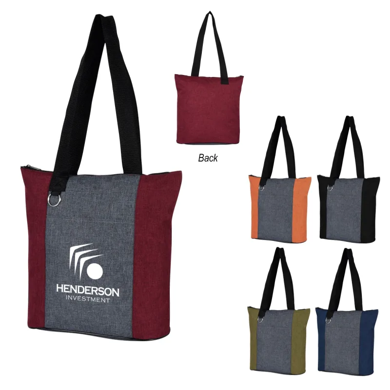Custom Heathered Fun Tote Bag — view 8