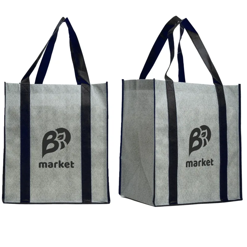Heathered Jumbo Non-Woven Tote — view 7