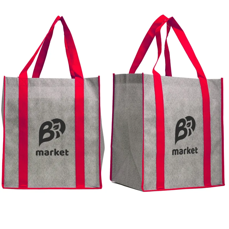 Heathered Jumbo Non-Woven Tote — view 8