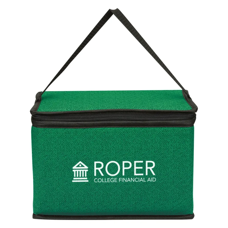 Heathered Non-Woven Cooler Lunch Bag — view 2