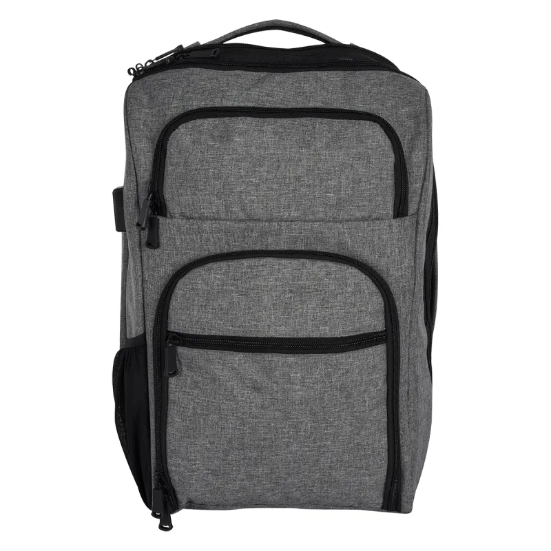 Heathered RFID Laptop Backpack & Briefcase — view 9