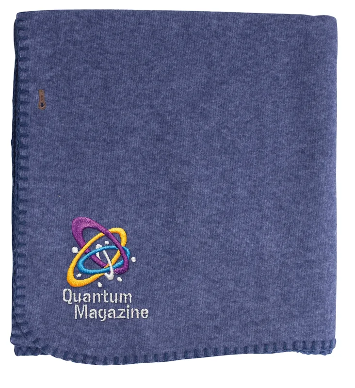 Heathered Shawl Blanket with Button — view 2