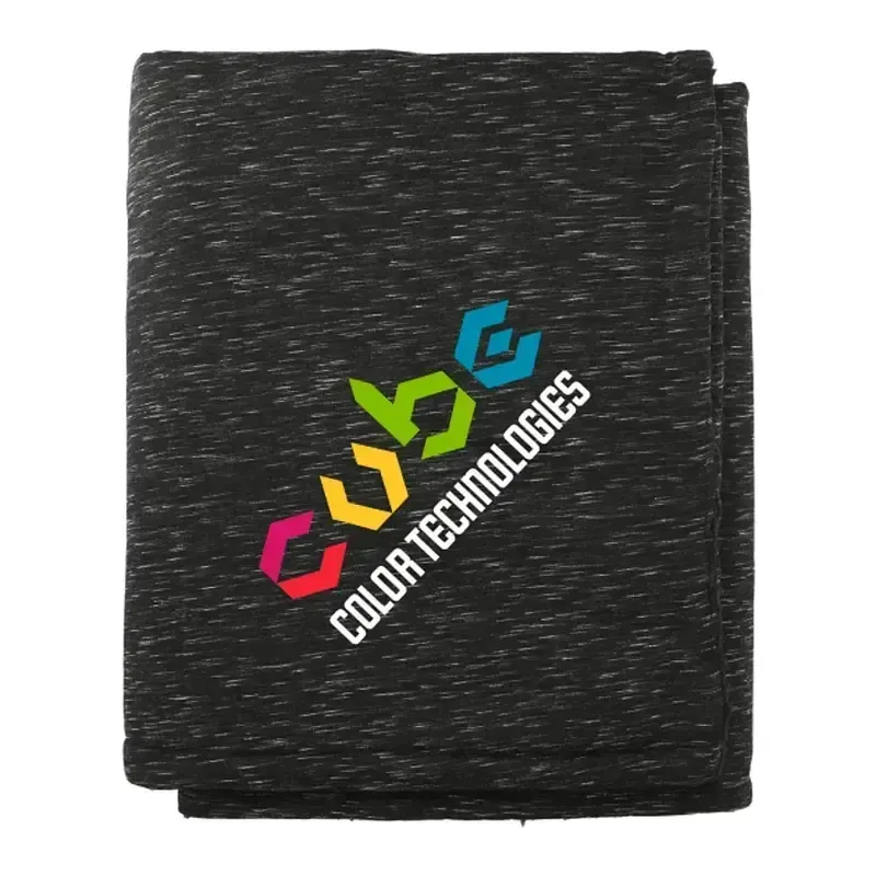 Custom Heathered Sherpa Blanket - 50" x 60"