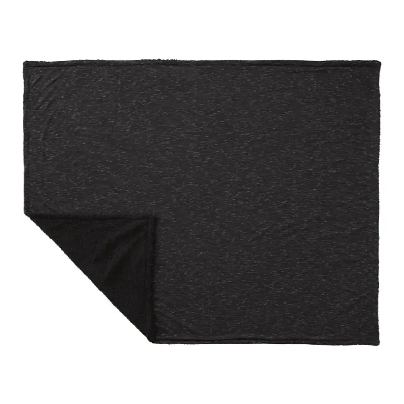 Custom Heathered Sherpa Blanket - 50" x 60" — view 4