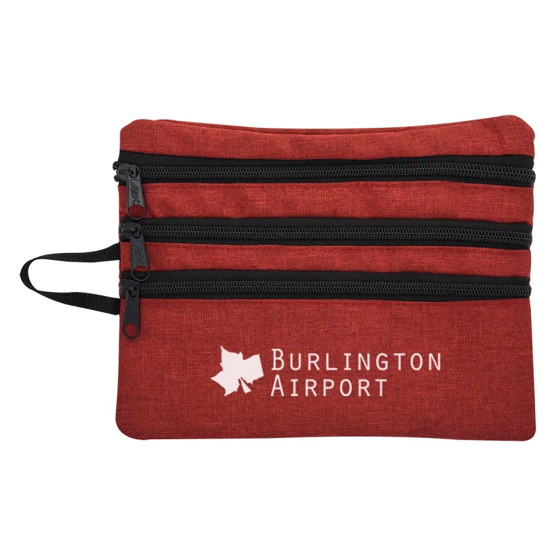 Heathered Tech Accessory Travel Bag — view 6