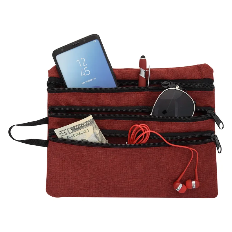 Heathered Tech Accessory Travel Bag — view 8