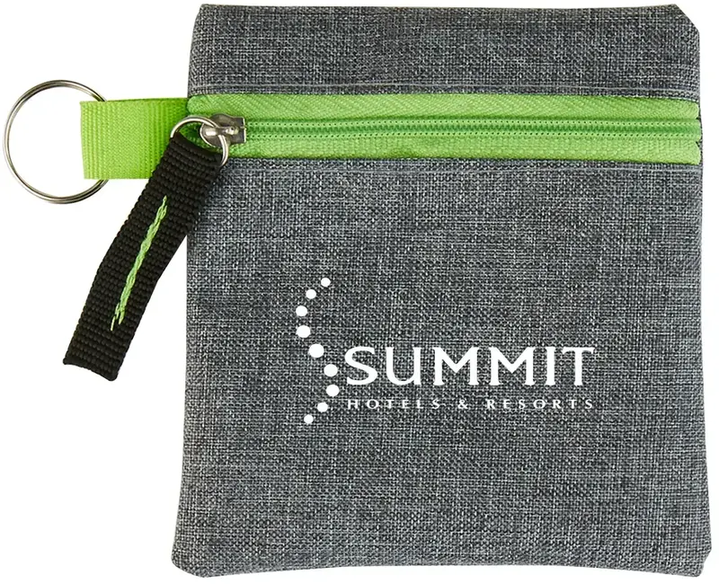 Personalized Heathered Tech Pouch