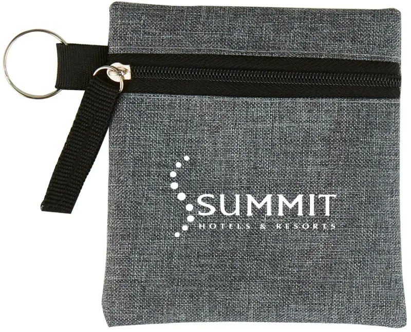 Personalized Heathered Tech Pouch — view 5