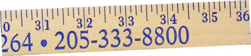 Heavy-Duty Yardsticks - Clear Lacquer Finish — view 2