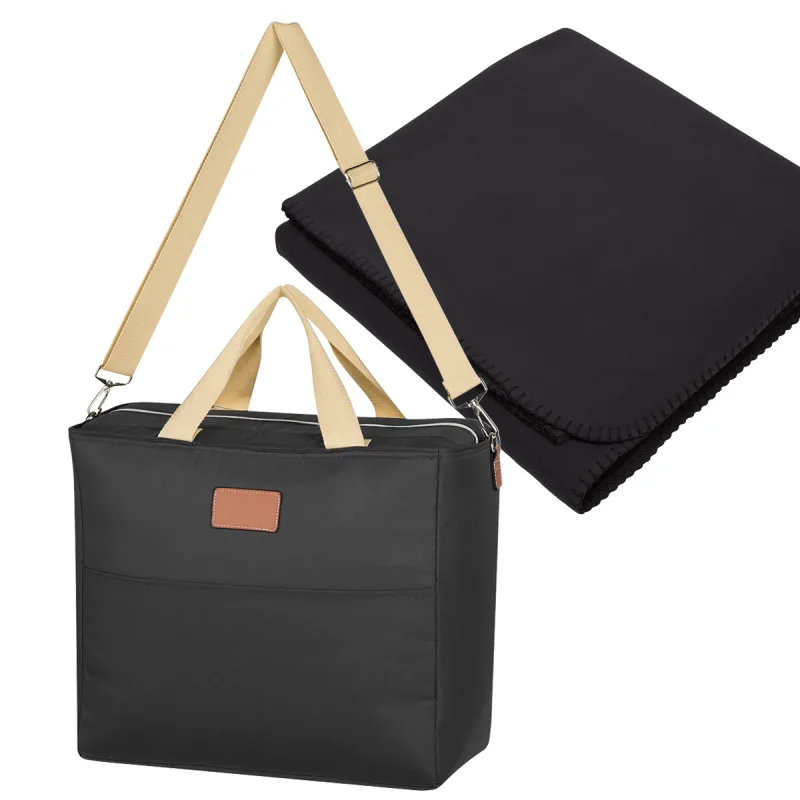 Hefty Cooler Bag With Fleece Blanket — view 2