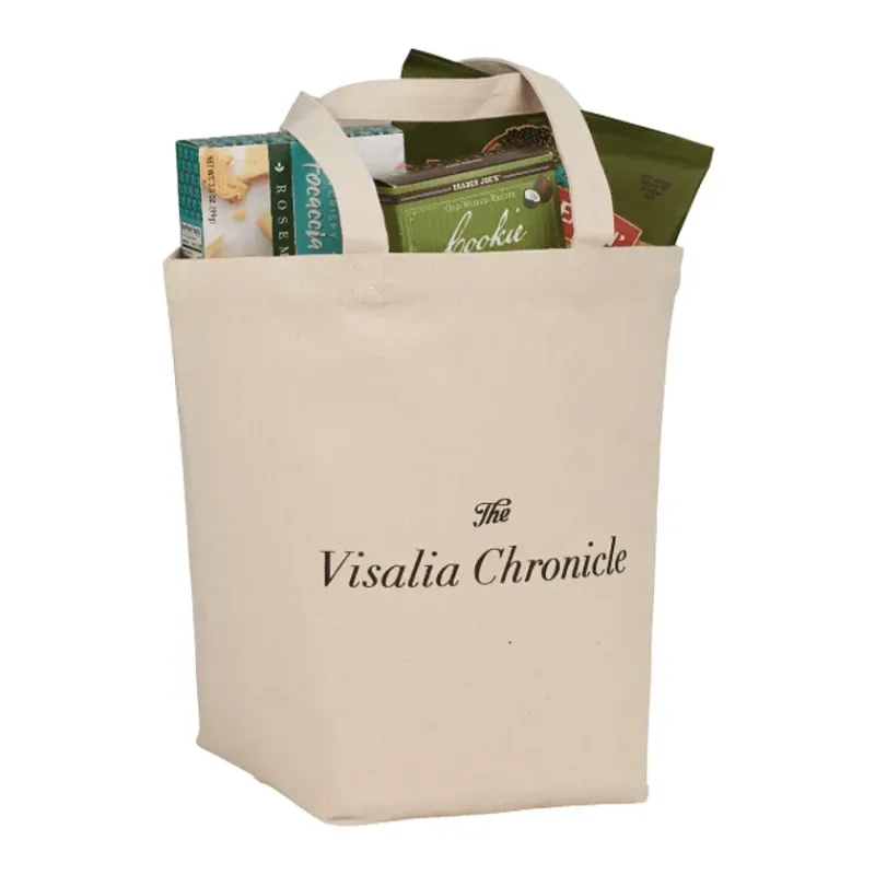 Herringbone 7oz Cotton Canvas Grocery Tote — view 5