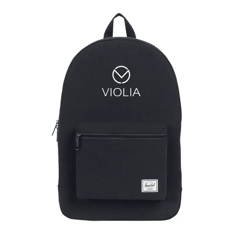Custom Herschel Cotton Daypack with Zipper Closure — view 8