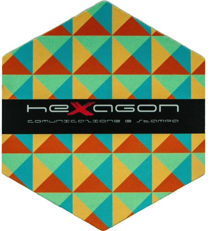 Personalized Logo Hexagon Mouse Pad — view 2