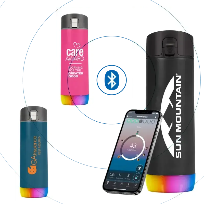 HidrateSpark® Smart Water Bottle with Customizable Glow - 17 oz.