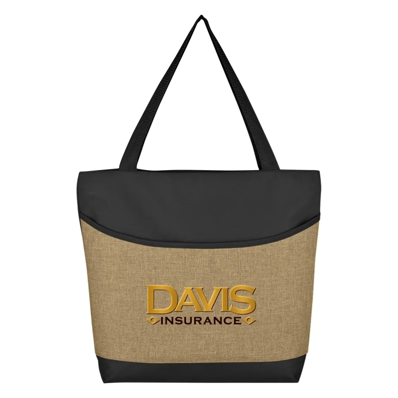 Custom High Line Two-Tone Tote Bag — view 3
