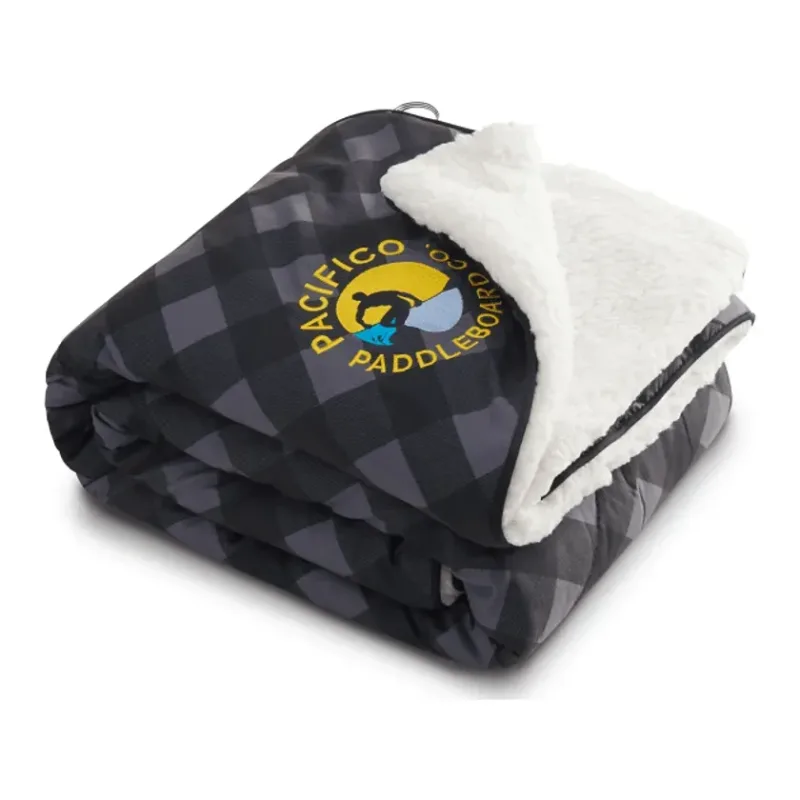 Custom High Sierra Puffy Sherpa Blanket - 60" x 50" — view 6